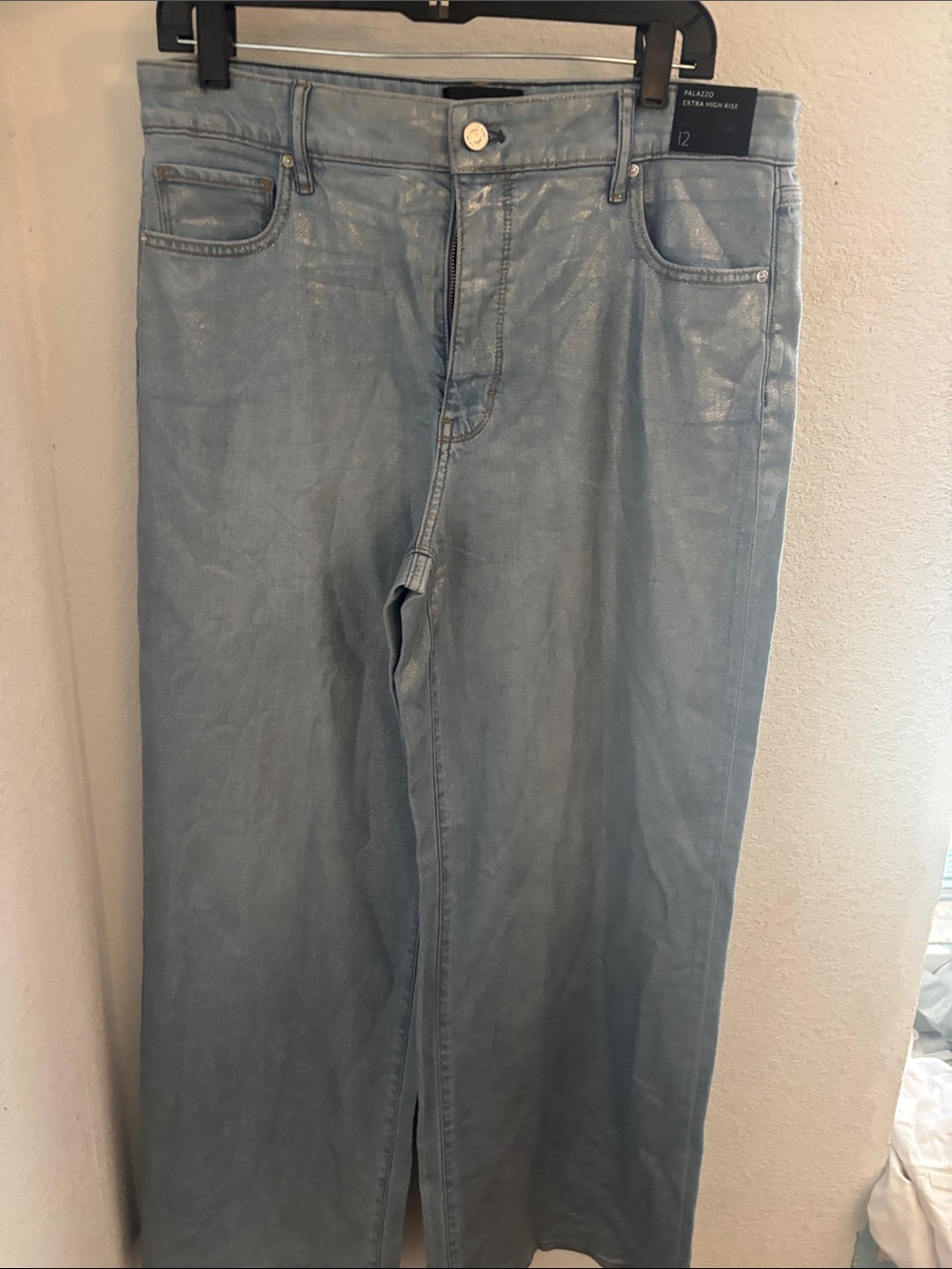White House Black Market Light Blue Wide Leg Jeans